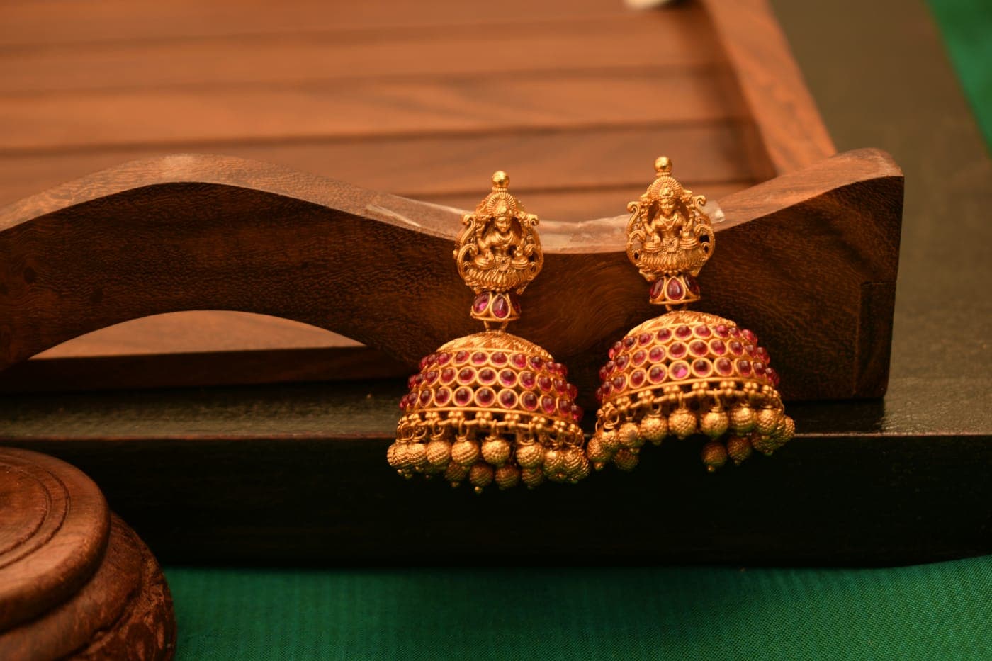 Lakshmi Coin Temple Jhumka