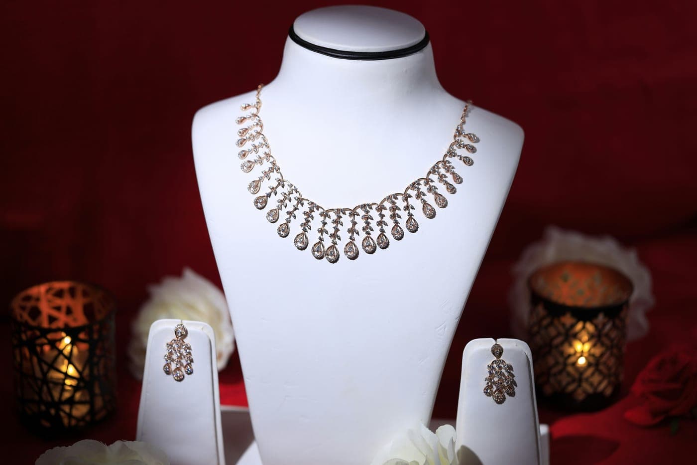 Kiran AD Bridal Necklace Set